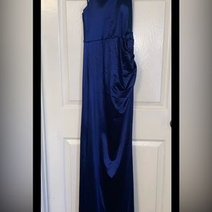 Navy blue long dress
